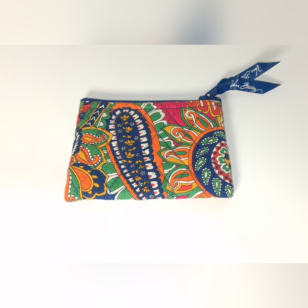 Vera Bradley Quilted Paisley Coin Zip Pouch - Multicolor